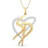 Initials Inside Heart Pendants